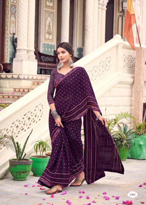 Kashvi Rangrez Fancy Wear Georgette Designer Saree Collection